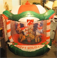 6 Foot Animated Christmas Carousel Inflatable