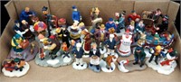 28 Christmas Village Character Collectible Figure