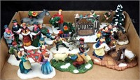 14 Christmas Village Character Collectible Figure