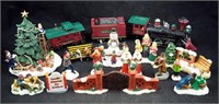 17 Christmas Village Action Figurines Collectible