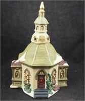 Vtg Ceramic Dickens Christmas Village Chapel