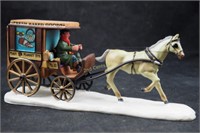 Christmas Village Bakery Goods Delivery Wagon