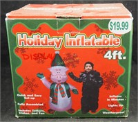 4 Foot Christmas Pig Inflatable Decor