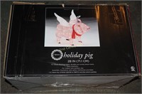 Trim A Home 30" Light Up Angel Holiday Pig Decor