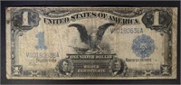 1899 $1.00 "BLACK EAGLE" SILVER CERT, VG