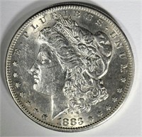 1883-S MORGAN DOLLAR AU/BU FLASHY