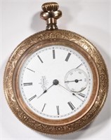 Circa 1895 Demi-Hunter Elgin Pocket Watch