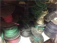 Large Lot of Wire on Spools