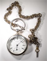 Circa 1876 Rockford Key Wind Pocket Watch