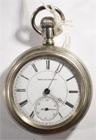 Circa 1883 Hampden Open-Face Pocket Watch