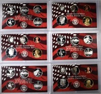 3-2007 SILVER PROOF SETS, MISSING THE PRES DOLLARS