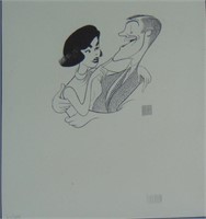 Al Hirschfeld. Dick Van Dyke and Mary Tyler Moore.