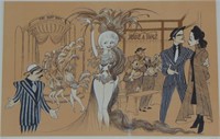 Al Hirschfeld. Guys and Dolls.