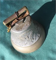 Brass bell with eagles