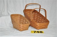 (2) Longaberger Vegetable baskets incl.