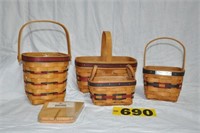 (4) Longaberger Baskets incl