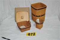 (3) Longaberger Father's Day baskets incl.