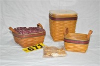 (3) Longaberger Father's Day baskets incl.