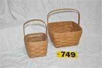 (2) Longaberger baskets incl. 1988 medium berry,