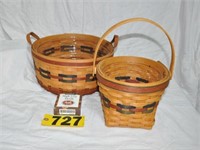 (2) Longaberger Shades of Autumn baskets incl.