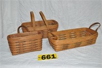 (3) Longaberger "Heartland" Collection baskets