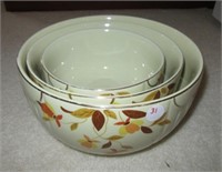 (3) Hall's graduating bowls in Autumn Leaf