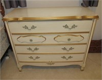 Vintage four drawer dresser with original