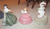 (3) Vintage figurines including Napcoware C-6363