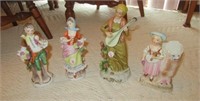 (4) Vintage figurines including pair of Inarco,