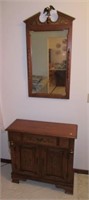 Young Republic maple entrance cabinet with drawer