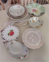 (20) Vintage plates and bowls including Bavaria,