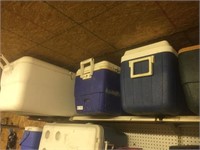 Lot of 8 Various Coolers
