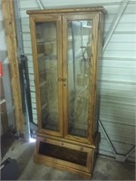 Converted Gun Cabinet to Display Case, Lighted