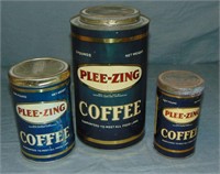 Pleezing Coffee Tin Lot.
