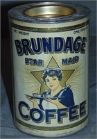 Brundage Star Maid Coffee Tin.