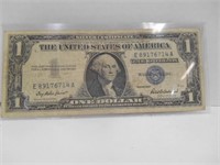 One Dollar Silver Certificate 1957