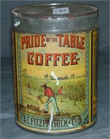 Pride of the Table Coffee Tin.