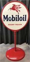 Mobiloil Pegasus Double Sided Lollipop Sign