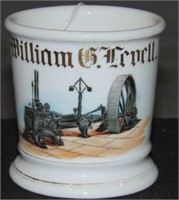 Occupational Shaving Mug, Steam Engine