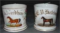 Lot of Two Occupational Shaving Mugs.