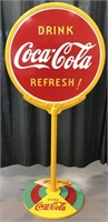 1939 Coca Cola Double Sided Lollipop Sign