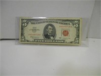 Five Dollar Federal Reserve Note 1963