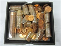 LOT OF 200+ UNCIRCULATED 1958 WHEAT PENNIES