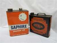 VINTAGE LOT OF 2 CANS SAPHIRE & NEWRKING