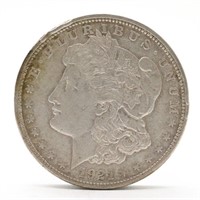 1921-D Morgan Silver Dollar - VF