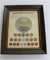 Wartime Coinage Mounted & Framed