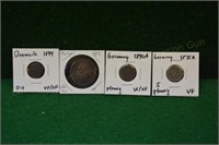 (4) Foreign Coins German 1875 & 1890