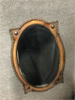 Antique  Wood Carved Mirror