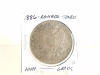 1886 MORGAN SILVER DOLLAR COIN