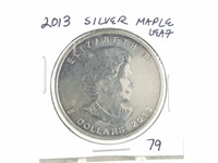 2013 $5 SILVER MAPLE LEAF CANADIAN